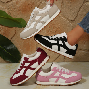 Cross-border plus size women's shoes 2025 autumn and winter new casual Joker Forrest Gump shoes breathable running sports tide shoes wholesale