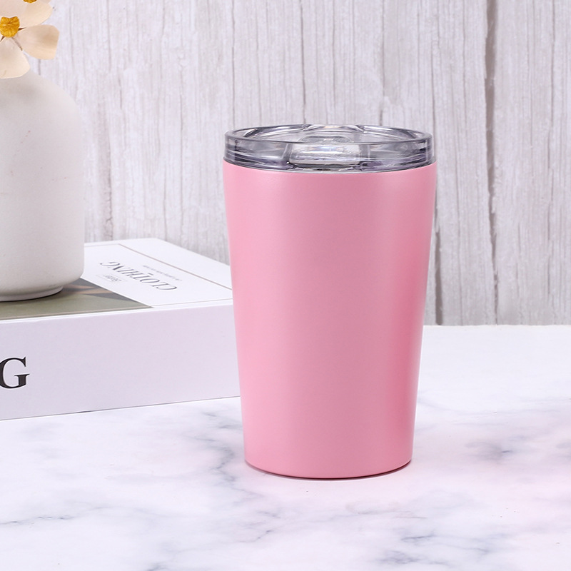 Taza de automóvil nueva transfronteriza Taza de vacío de acero inoxidable para automóvil Taza de automóvil rociada Taza de hielo fría Taza de regalo