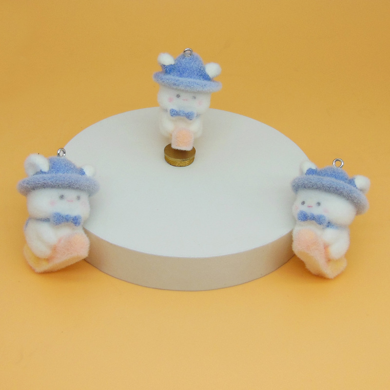 日本と韓国のかわいい植毛小動物ペンダント手作り DIY 携帯電話チェーンバッグペンダント植毛人形ジュエリーアクセサリー|undefined