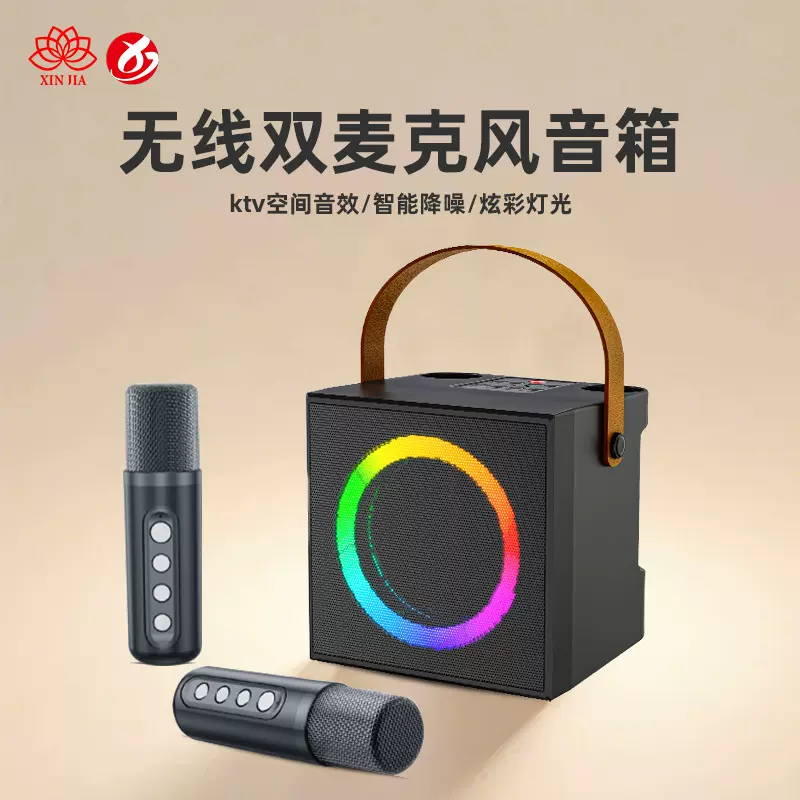 SD-508家庭音响户外音箱k歌一体无线麦克风带灯便携蓝牙音箱YS207