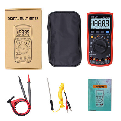 ZOYI ZHONGYI 4 1/2 Digital Multimeter with Auto Range High Accuracy Electrical Meter ZT219