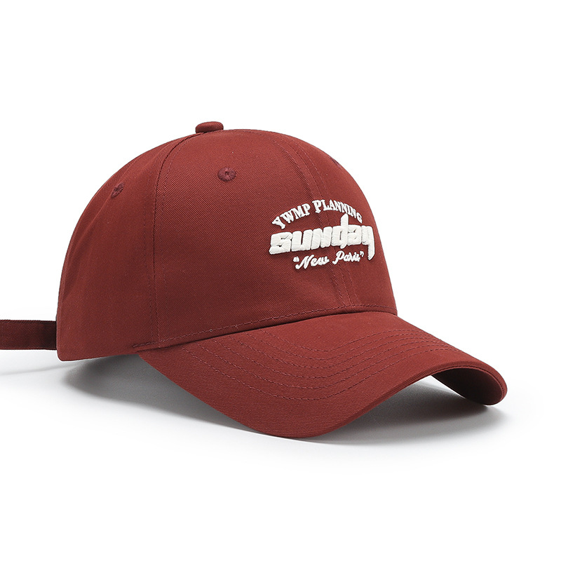Denim Baseball Cap Letter Embroidery Japanese Style Casual Unisex_voghion.com