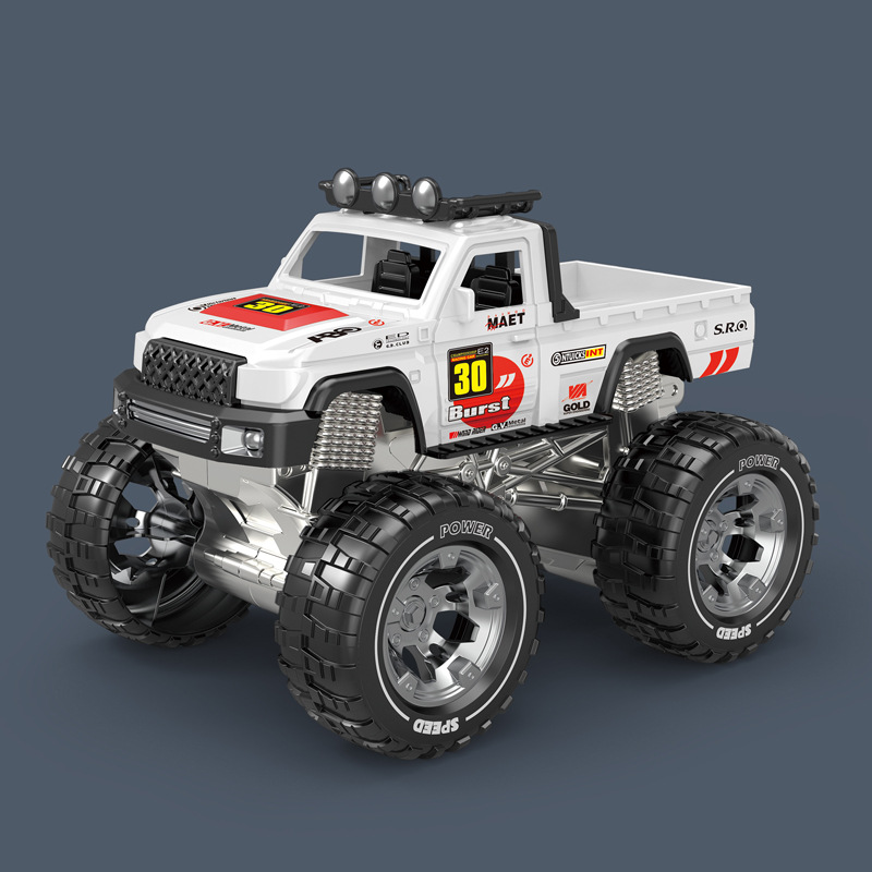 Simulation inertia Big Foot large off-road climbing pickup truck racing rubber tire children's toy birthday gift