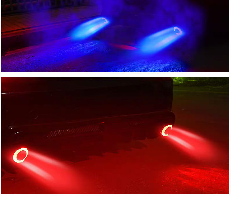 Car Modified Luminous Water Transfer Exhaust Pipe 2.5inch with Led Light Water Transfer Exhaust Pipe 63mm Water Transfer Exhaust Pipe
