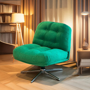 Trendy Small Sofa Chair Dewey Ringge Leisure Chair, Rotatable, Suitable for Small Living Rooms, Designer Mid-Century Single Chair