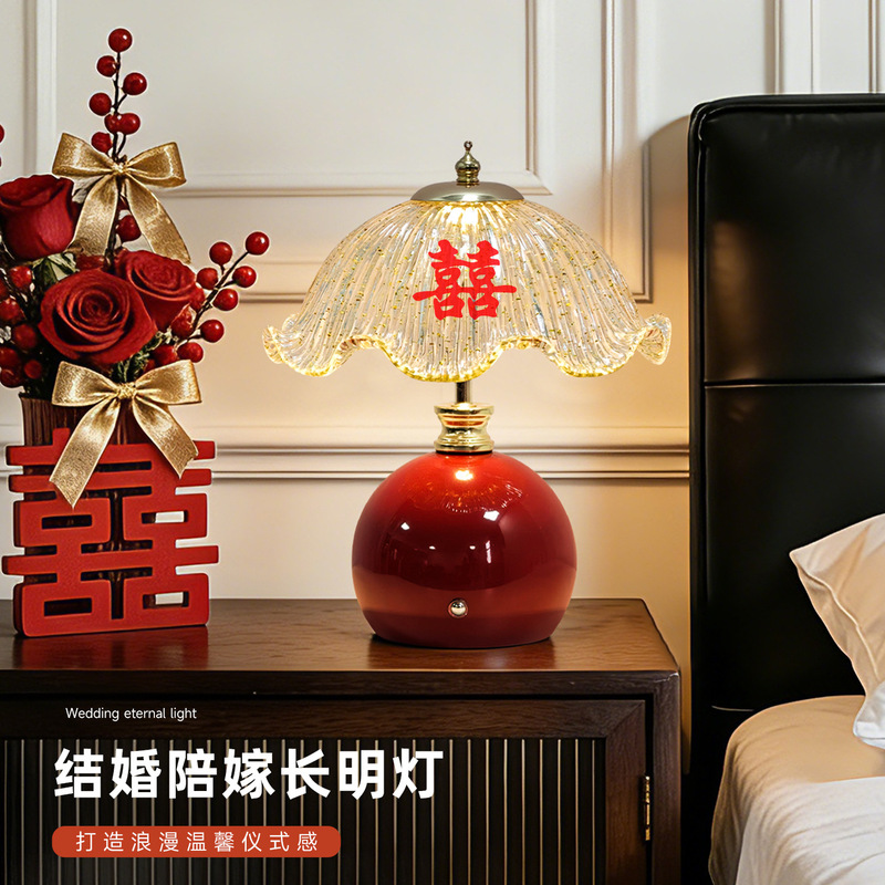 A pair of long-lasting lamps, bedside lamps for the bedroom, vintage wedding table lamps, a bridal gift for the bride, USB rechargeable and compatible A pair of long-lasting lamps, bedside lamps for the bedroom, vintage wedding table lamps, a bridal gift for the bride, USB rechargeable and compatible