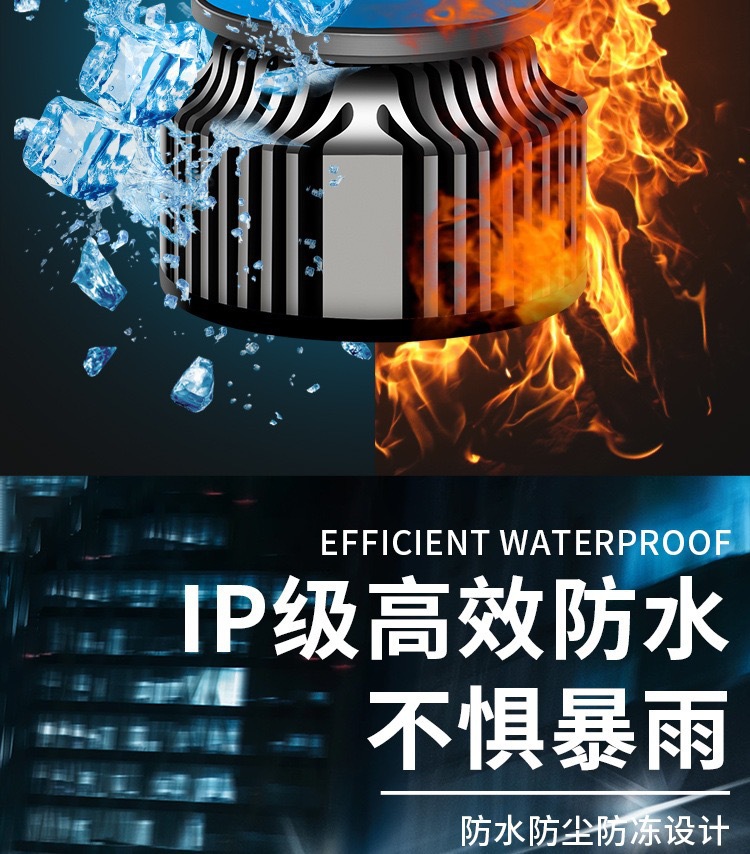 Factory Cross-Border Specializes in Automotive Led Lens Two-Color Fog Lamp H7 9005 9006 H11 Integrated Non-Destructive Installation