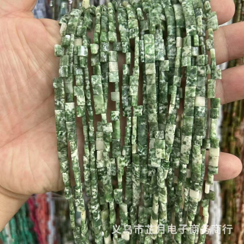 5*5mm双孔提拉米珠天然水晶玛瑙石头散珠串珠diy饰品手工材料批发|undefined