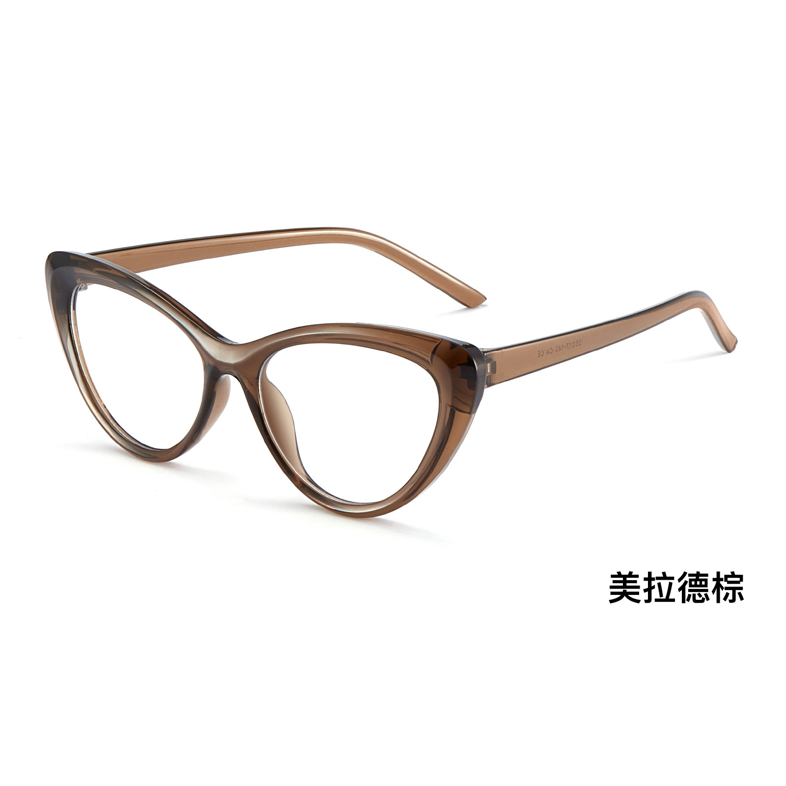 American Ice Tea Red Ojos de gato rojos Marcos de gafas de cara simple transfronterizos Europa y América para levantar la cara en segundos para mejorar la cara delgada