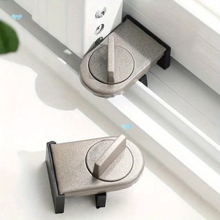 6Pcs Aluminum Alloy Slide Lock with Anti Pinching Anti Cross-Border