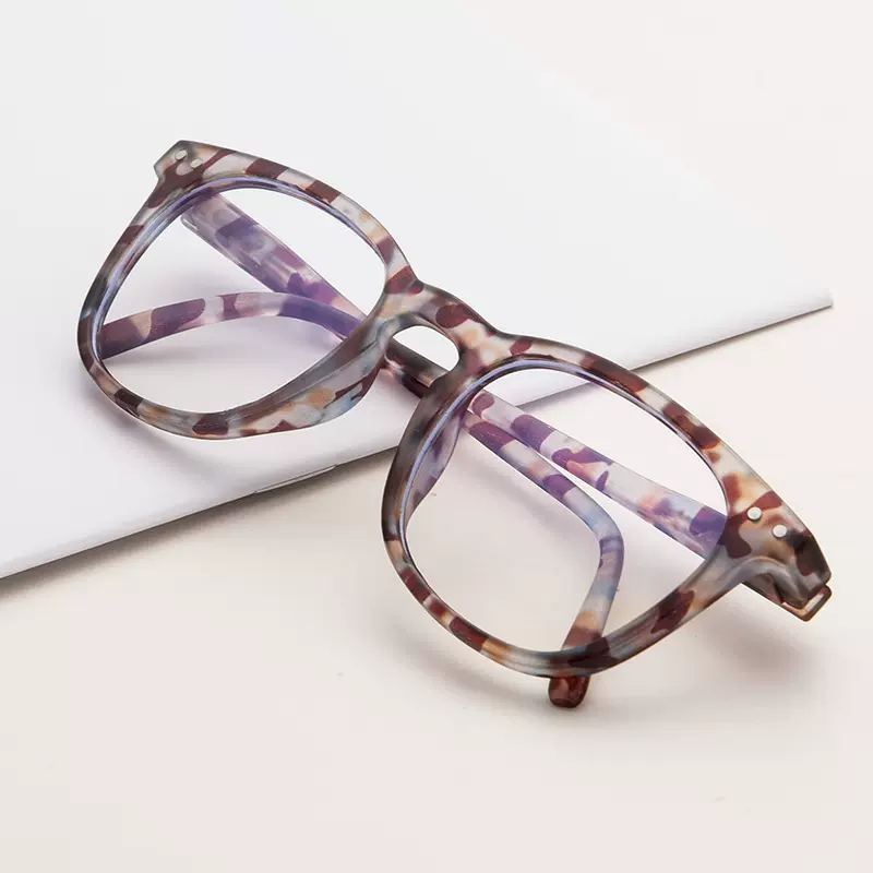 方形粗豆花框眼镜架时尚平光男女童韩版可爱人气防蓝光大框眼镜