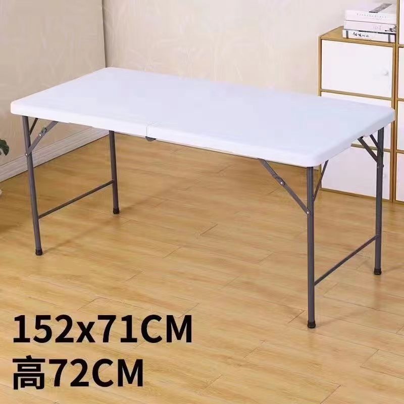 Mesa plegable para hacer un picnic al aire libre de altura, plástico simple para el hogar, mesa de estudio portátil simple, mesa de almacenamiento moderna y silla
