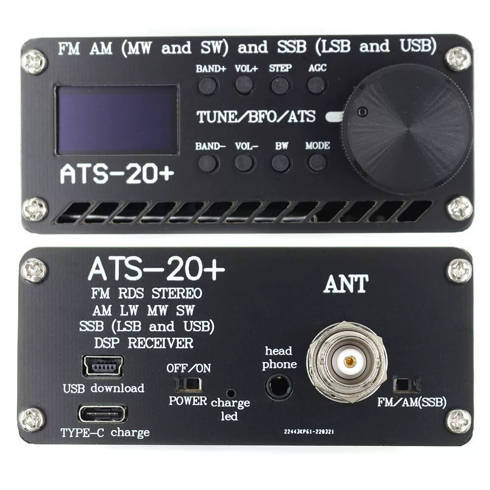 Радиоприемник полного диапазона ATS-20+Si4732 FM AM MW SW и SSB (LSB и USB)