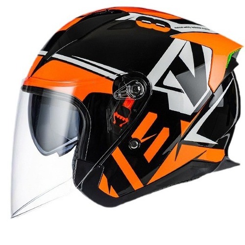 Electric motorcycle helmet for women 3C certified safety helmet double lens motorcycle pedal 3/4 half helmet for all seasons for men