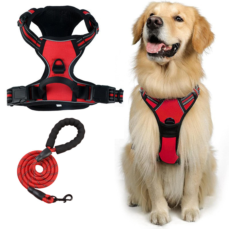 Nuevo perro transfronterizo corda de tracción a prueba de explosiones correa de pecho para perros grandes cuerda de perro reflectante chaleco tipo mascota