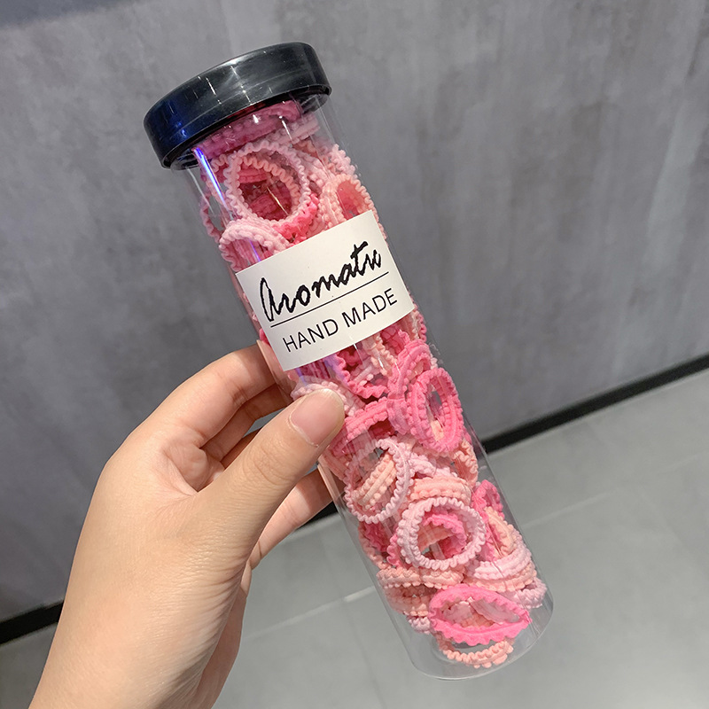 La banda de goma de los niños enlatados no duele el pelo cuerda de pelo del bebé banda de pelo de niña cuerda de pelo de alta elasticidad banda de goma cuerda de pelo de encaje