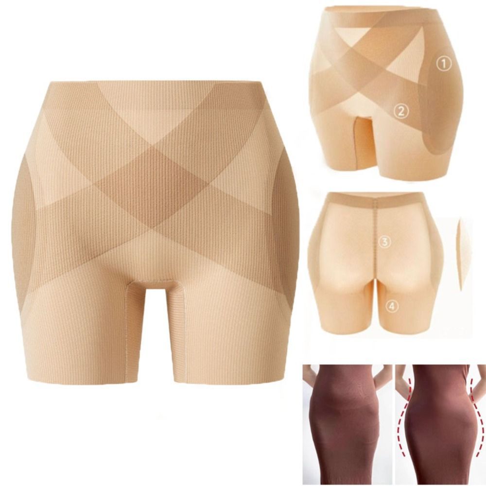 Pantalón de Seguridad con Relleno de Glúteos Nailon Sin costuras, Moldea el cuerpo, Aumento de glúteos