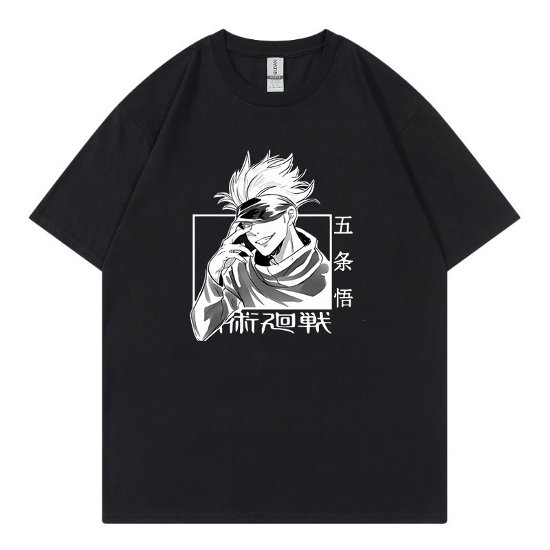 2025 New Products in Stock Gothic Style Anime Girl T-Shirt Comic Japanese Anime Jujutsu Graphic Short Sleeve T-Shirt Men
