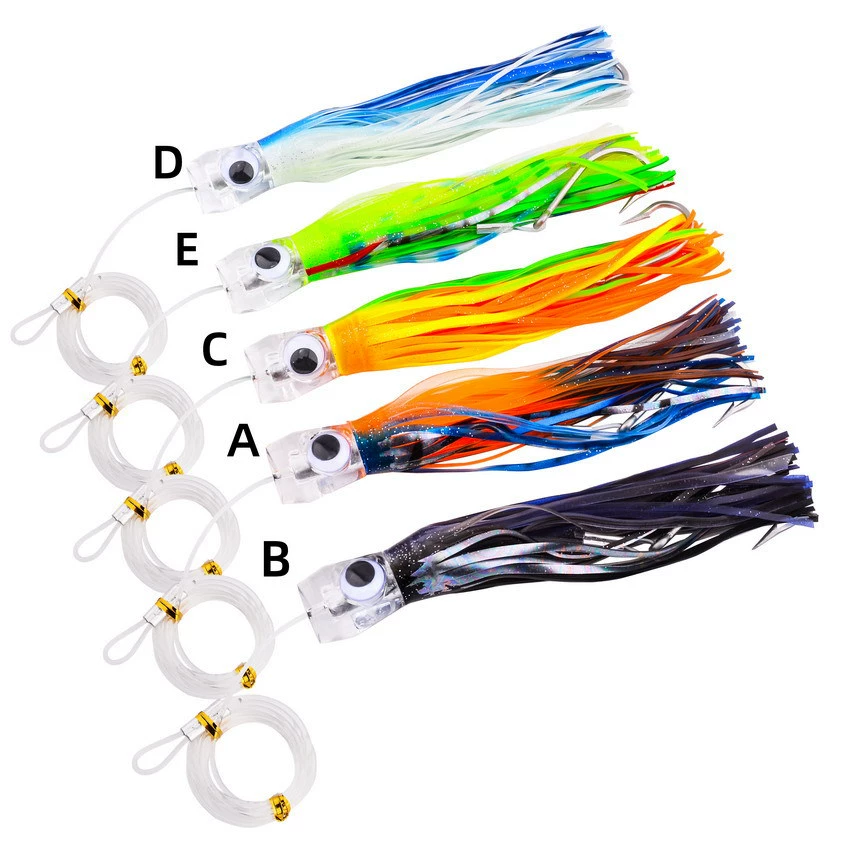 Señuelo de calamar tamaño 15,3 cm para pesca oceánica