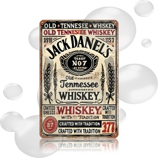 2025 New Export Retro Tin Painting American Bar Background Wall Decoration Wall Hanging Frameless Hanging Painting
