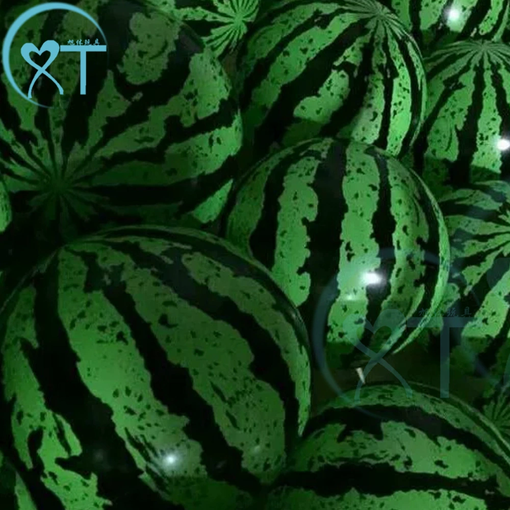 Поколение ПВК шарика арбуза игрушки 9 дюймов детей раздувного напечатало шарик Пат детского сада шарика арбуза раздувной резиновый