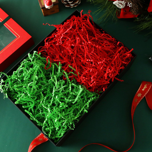 Manufacturer wholesale 20g 100g paper silk wedding candy box decoration gift box filling wrinkled wavy paper raffia