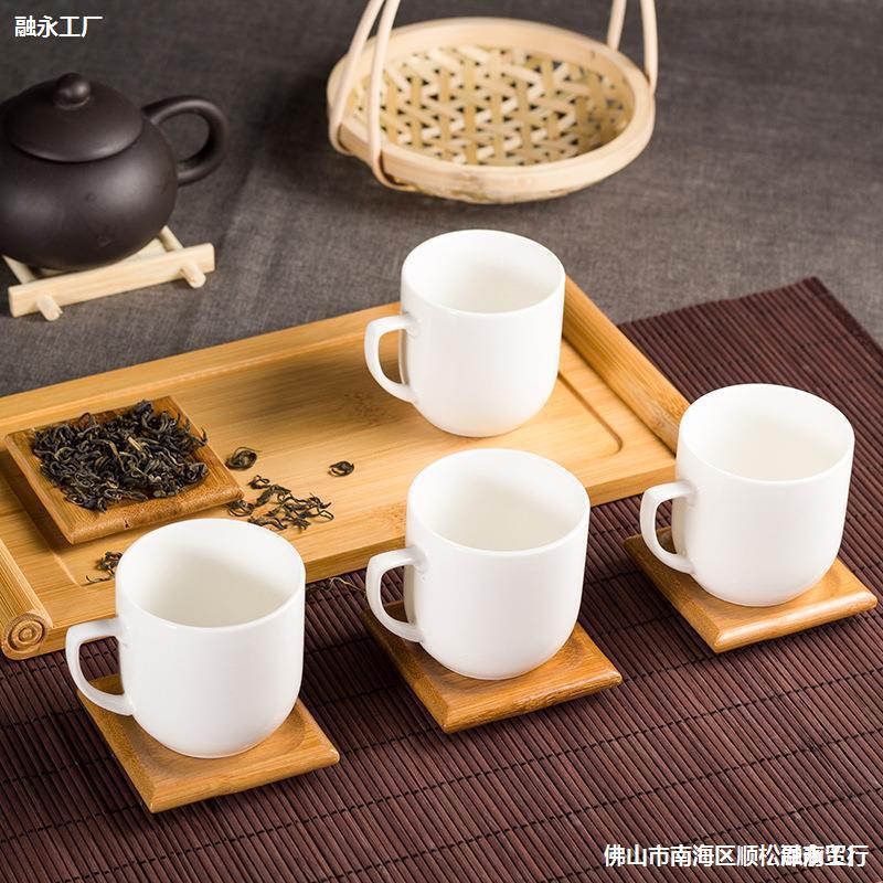 Ceramic tea cup with handle