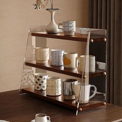 デスクトップ収納ラック カップ収納ラック コーヒーカップ ウォーターカップ テーブルカウンタートップ収納ラック ティーセット ティーカップ収納