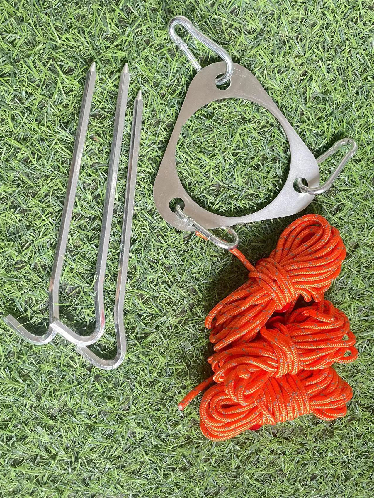 Accesorios de acero inoxidable anti-Marte chimenea aislamiento térmico red de fábrica directa de humo tubería tienda de campaña de bloqueo de humo de camping de alta temperatura vidrio resistente