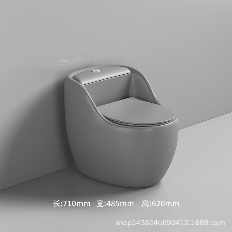 Nuevo hogar inodoro de descarga ultra-alto sifón inodoro Mute desodorante de ahorro de agua de tipo huevo de gran diámetro Baño