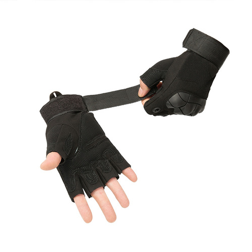 Military Enthusiast Tactical Gloves, Non-slip and Durable Fighting Training Outdoor Cycling Fitness Sports Half Finger Fishing Gloves Wholesale