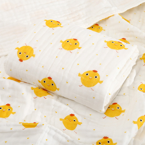 Baby bath towel, pure cotton four-layer gauze, baby supplies, newborn child blanket, newborn blanket, one piece drop shipping