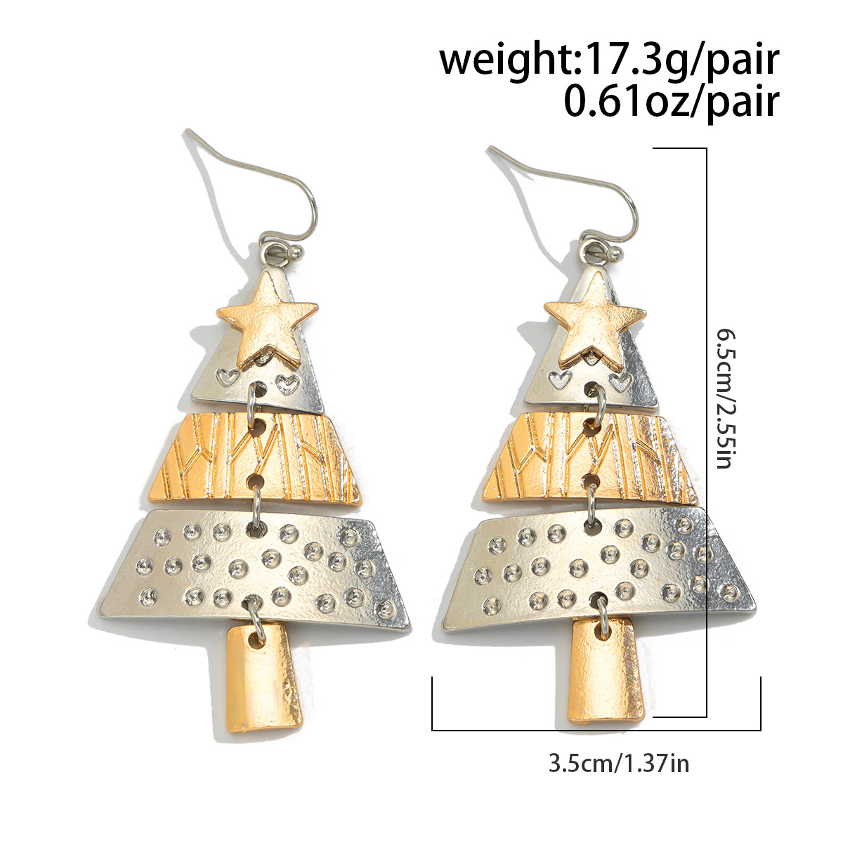 Weihnachtsbaum Anhänger Halskette Set Schmuck Geschenk Damen_voghion.com