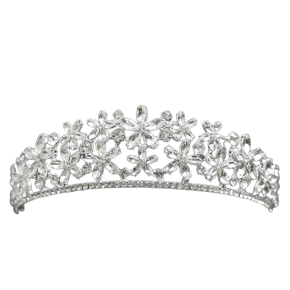 Corona Tiara Nupcial con Cristales de Aleación para Boda y Cumpleaños image 5