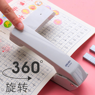 Rotatable Long Stapler Stapler for Students, Large, Thickeneded, 360-Degree, Multi-Functional, Medium Size for Office Use, Labor-Saving