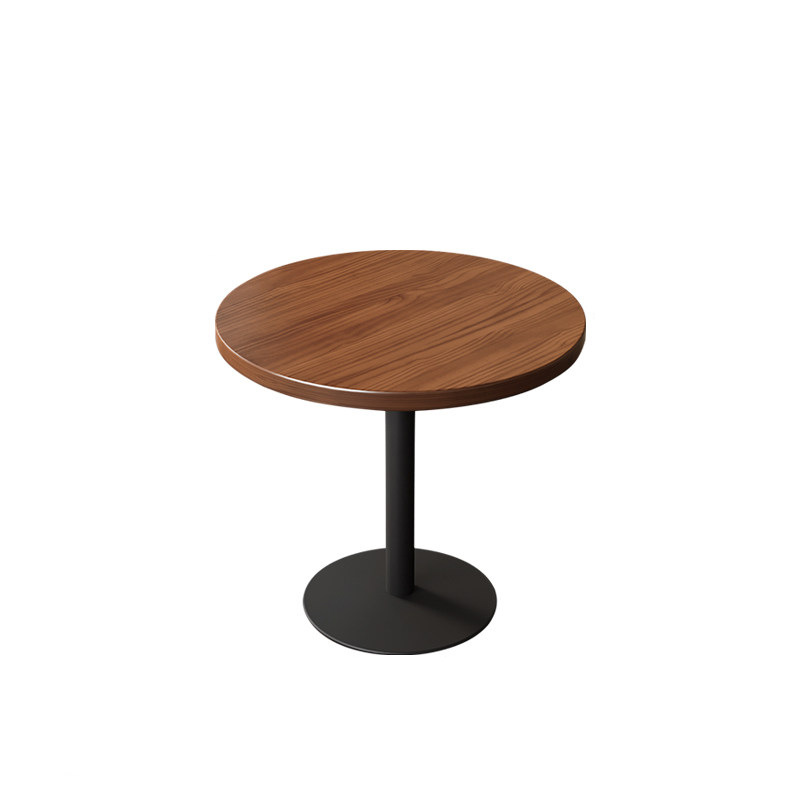 Mesa de comedor de madera sólida de hierro forjado Comedor de comedor Comedor de comida rápida Comedor de mesa larga Mesa de café de hotel
