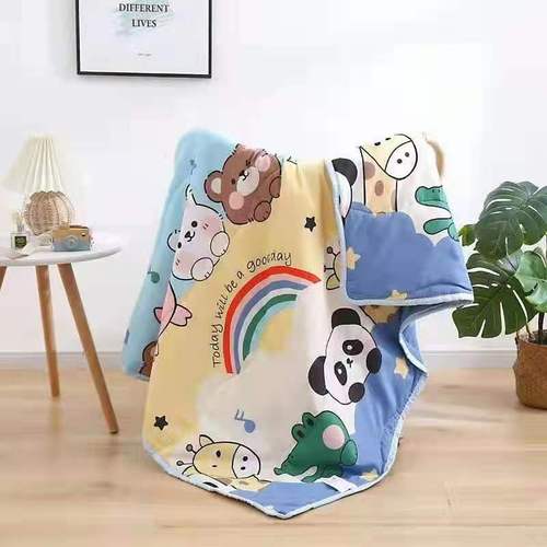 Export wholesale small rabbit children's quilt New style children's summer cool quilt All-season small quilt children's air conditioning quilt 