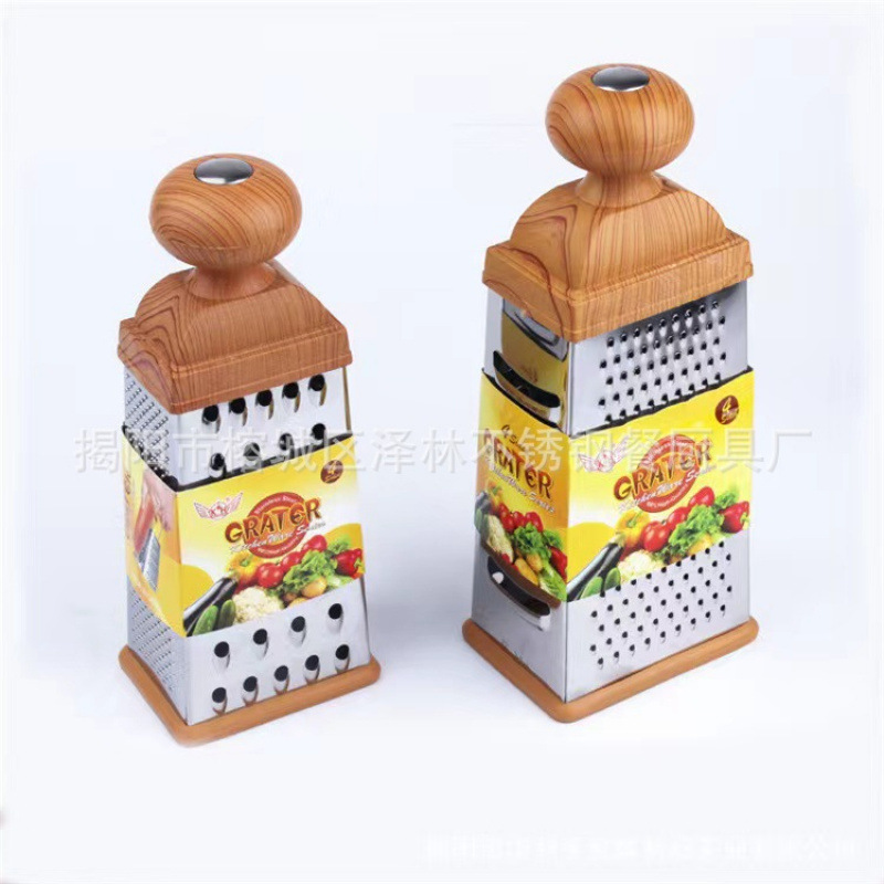 acero inoxidable cuatro cara raspador de alambre
función melón, fruta y verdura cortador de queso planador