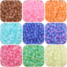 8*7mm玻璃仿玉珠手串珠苹果珠字手工diy手链项链饰品配件材料批发