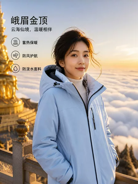 2026 Autumn/Winter Men's and Women's Graphene Cotton Jackets for Warmth, Travel, and Mountaineering, Customizable with Logo