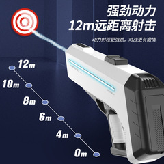 兒童全自動吸水水槍七彩燈光可切換大容量強力連發打水仗玩具