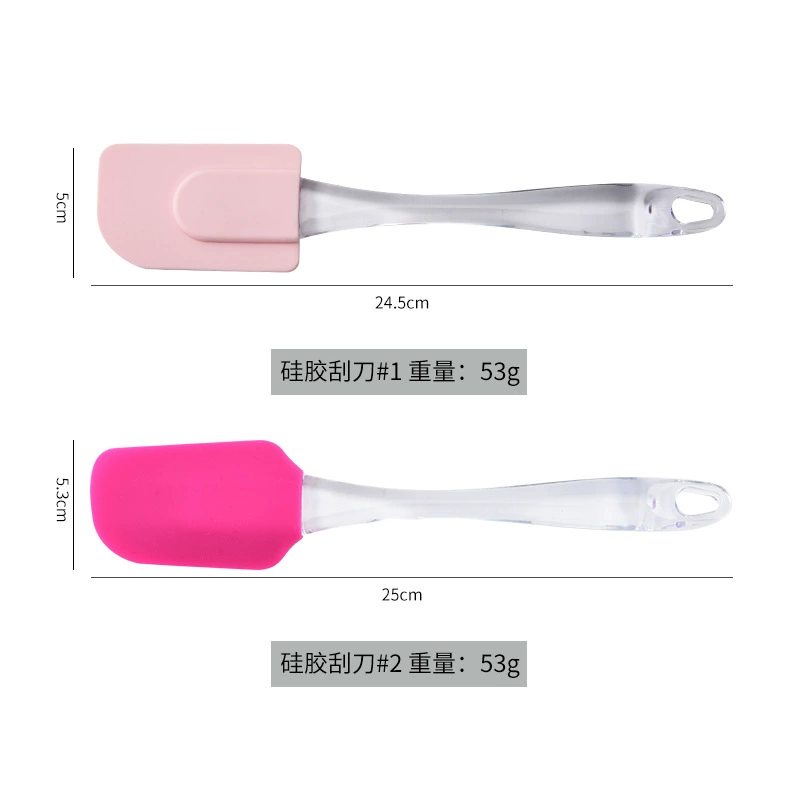 Food silicone, heat-resistant cream scraper, wholesale