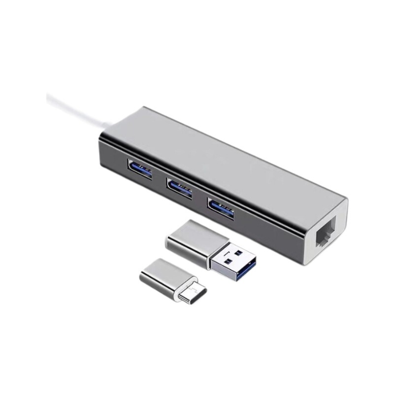 Usb-ギガビットlanカードパソコンノートエクステンダ3.0hubポートスプリッタtypec一分四ハブ|undefined