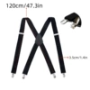 3.5cm wide black diamond-shaped leather label style