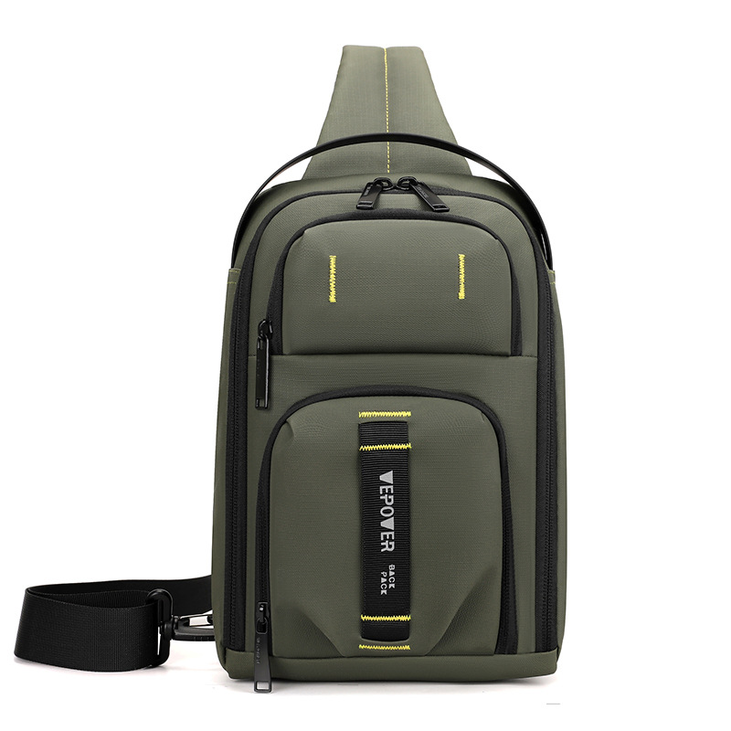 WEPOWER nuevo bolso de pecho de negocios, bolso de mensajero de cercanías, bolso de transporte de salida para hombre, bolso de pecho de viaje al aire libre