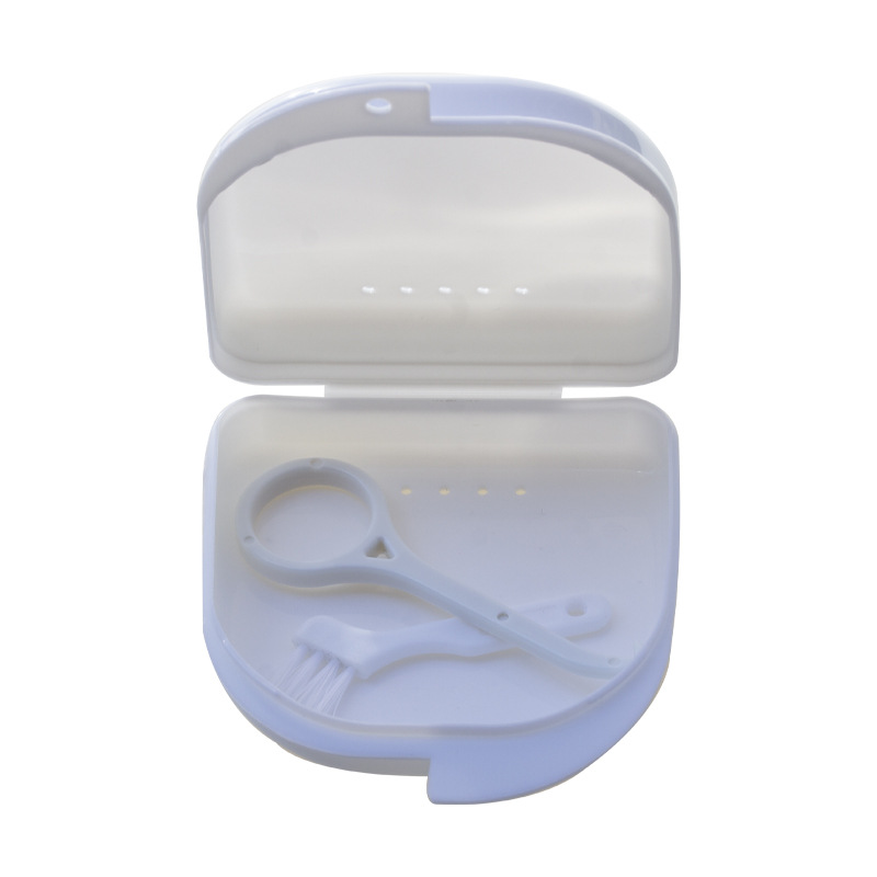 Materiales dentales pp Caja de plástico Flip Cover Box Bracket Extractor Brush Holder Placement Box Molar Bracket Box