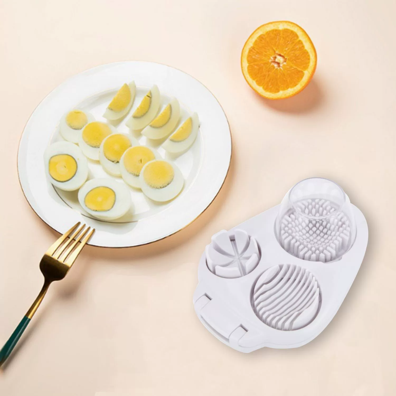 Популярная на Amazon дробилка для нарезки яиц fancy egg cutter - устройство для нарезки яиц "три в одном" egg cutter