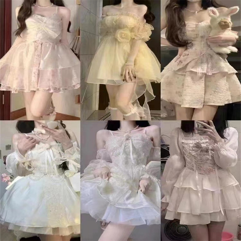 13ラインホットガールAラインスカートフレンチ2024夏ドレス高級ドレス女性供給|undefined