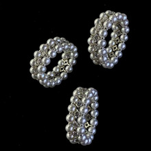 高级感编制戒指3-4mm淡水珍珠精工纯银手链正圆强光微镶锆石手链