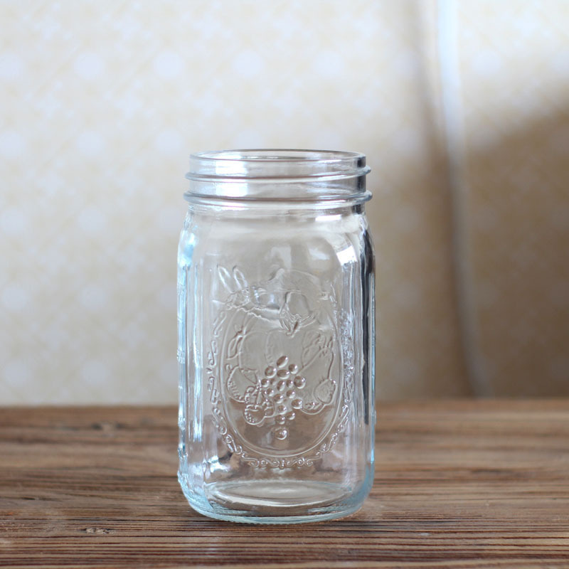 跨境mason jars 梅森罐梅森玻璃瓶梅森杯轻食沙拉罐果酱罐头瓶
